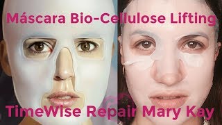 Máscara Facial Biocellulose Timewise Repair™  Mary Kay [upl. by Nnaillek]