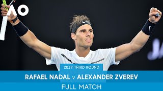 Rafael Nadal v Alexander Zverev Full Match  Australian Open 2017 Third Round [upl. by Anelac]