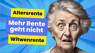 Mehr Rente geht nicht  höchste Altersrente und Witwenrente in Deutschland [upl. by Proctor]