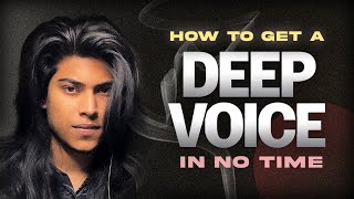 How to get a Deep Voice  Genuine exercises that WORK  Vishesh Milind [upl. by Shari]