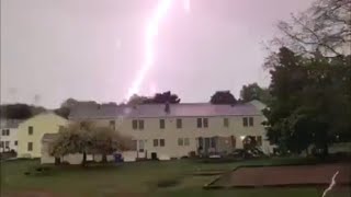 Lightning Near Misses House [upl. by Quinby]