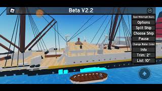 Water Physics Carpathia Sinking Roblox Game With Music By Captain Johnny [upl. by Cassius]