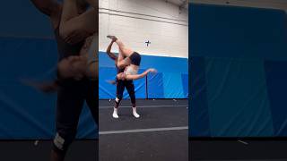 THIS LOOKS SO SKATTY 🤣🤣 stunts acrobatics acro partnerstunt acrobat lifts acrobat [upl. by Soalokin]