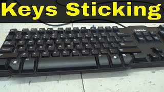 Fix Stuck or Sticking Keyboard Keys  Laptop Desktop Keyboard [upl. by Nnahgaem]