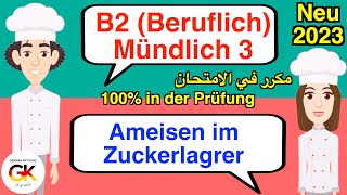 B2  Beruf  Mündliche Prüfung Teil 3  Ameisen im Zuckervorrat   neu 2024 [upl. by Esertak295]