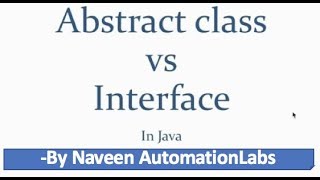 Difference between Interface and Absract Class [upl. by Reena]