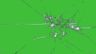 Green Screen Broken Glass 4K UHD [upl. by Cirred]