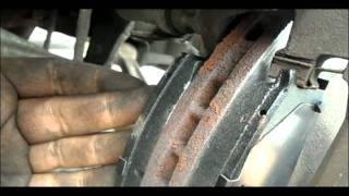 How to change brake pads on a 1991 Toyota Previa [upl. by Perkins]