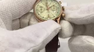 Vintage Arvor Chronograph Mens Watch Landeron 187 355 mm [upl. by Ttegdirb]