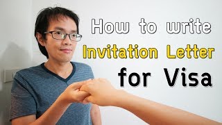 How to write the invitation letter  วิธีเขียนจดหมายเชิญ  Visa Tips 51 [upl. by Hakeem]