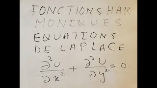 Les fonctions harmoniques UG 15 Août 24 [upl. by Niela]