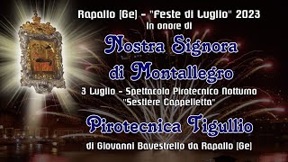 RAPALLO Ge  quotFESTE di LUGLIOquot 2024  PIROTECNICA TIGULLIO Night Show [upl. by Marion]