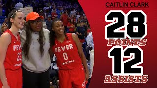 Caitlin Clark Dominates with 28 Points amp 12 Rebounds Indiana Fever vs Dallas Wings wnbahighlights [upl. by Frere]