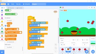 Scratch Hướng dẫn lập trình game Hứng táo [upl. by Merchant]