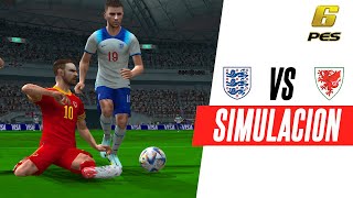 INGLATERRA VS GALES  SIMULACION DE PES 6 [upl. by Askari]