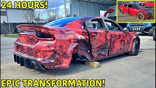 Rebuilding A Wrecked Hellcat Charger In 24 Hours [upl. by Ruscio]