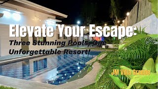 JM Villa Grande Resort Flythrough  Featuring Three Stunning Pools To Enjoy With Your Family [upl. by Leeanne]