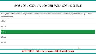 2024 EKYS 💯den fazla KARIŞIK SORU ÇÖZÜMÜ güncel ekys2024 kpss2024 [upl. by Attenor]