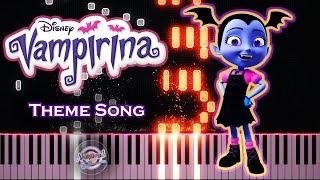 Vampirina Theme Song Piano Tutorial and Cover [upl. by Vashti]