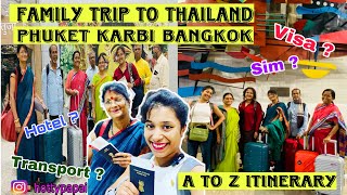 How to plan Phuket Krabi Bangkok trip with Family within 50k💸  Thailand itinerary budget BREAKDOWN [upl. by Nomolas776]