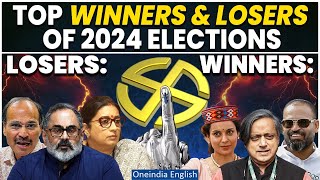 Election Results 2024 Top Winners and Losers of Lok Sabha 2024  Modi Vs Rahul  Oneindia News [upl. by Llenrrad]