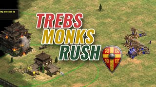 Byzantine TrebuchetMonk Rush  Arena 3v3 [upl. by Trebled]