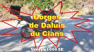 Les gorges de Daluis Cians Versys 1000 SE [upl. by Ydnolem751]