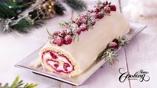 Christmas Raspberry Cake Roll  The Ultimate Recipe for an Impressive Holiday Dessert [upl. by Ilagam]