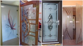 Latest Modern Glass Door Designs  Window Glass  Front Door Glass Design [upl. by Irroc]