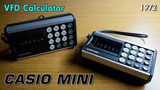 1972 세계 최초의 개인용 전자계산기 카시오 미니CASIO MINI Electronic Calculator [upl. by Meerek]