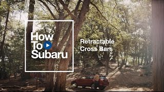 Subaru Howto Using Your Retractable Roof Cross Bars [upl. by Rabbi]