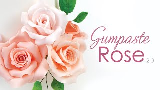 Gumpaste Rose Tutorial  Sugar Flowers [upl. by Adnahcir267]