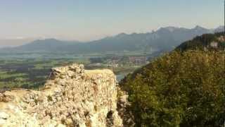 Burgruine Falkenstein in Pfronten im Allgäu  Falcon Stone Castle in BavariaGermany [upl. by Crockett]