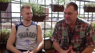 Father to Son Domantas Sabonis Makes Preseason Debut with Thunder [upl. by Maiah]