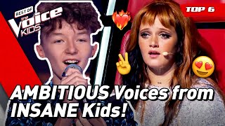 Most AMBITIOUS Blinds from The Voice Kids 😍 ✨  Top 6 [upl. by Petronella1]