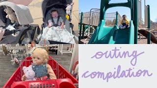 Outing Compilation Reborn Toddler and Silicone Baby Outings  Kelli Maple [upl. by Zolnay]