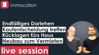 Live  Facebook Annuitäten oder endfällige Darlehen 4 Fragen aus der Community [upl. by Frodin]