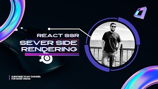 React SSR  React SSR with express  Beginners Tutorial [upl. by Tehcac]