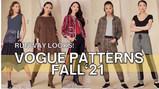 VOGUE Fall 2021 SEWING PATTERNS Release  Designer Inspiration [upl. by Eart]