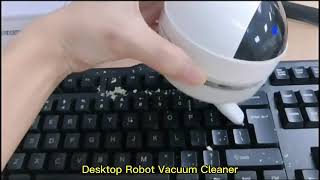 Mini Desktop Vacuum Cleaner Handheld Wireless Cleaner Portable Desktop Sweeper Office [upl. by Ahsiruam]