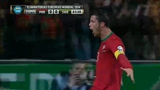 Suecia vs Portugal 23 All Goals amp Highlights 19112013 World Cup Qualification 2014 [upl. by Sheeb938]