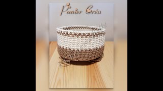 TUTO crochet  Comment faire un Panier Créa toute taille [upl. by Fraser]