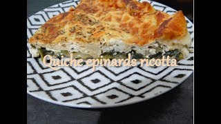 RECETTE HEALTHY  TARTE ÉPINARDS RICOTTA  PERTE DE POIDS [upl. by Assirok]