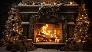 Stay Warm And Cozy This Christmas  Helps Sleep Instantly  Fireplace Burning [upl. by Blynn]