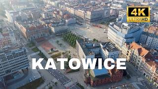 Katowice Poland 🇵🇱  Breathtaking Drone 4K Views [upl. by Roda]