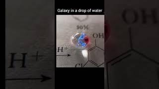 galaxy in a drop of water 😲how beautiful chemistry magicof chemistry beautiful magic shortsfeed [upl. by Ada365]