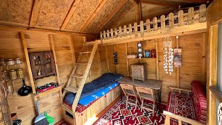 Building a Wooden House in 30 Days  Off Grid Cabin  Full Video [upl. by Deckert655]