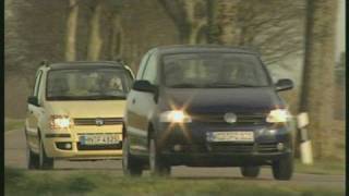 VW Fox 14 TDI vs Fiat Panda 13 Multijet Vergleich der DieselKnirpse [upl. by Eimme863]