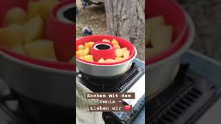 Zwilling 1 hat das Kochen für sich entdeckt Und macht uns easy Kartoffeln aus dem Omnia vanlife [upl. by Felty813]