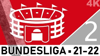 Alle Stadien der 2 Bundesliga 20212022  4K [upl. by Ellener609]